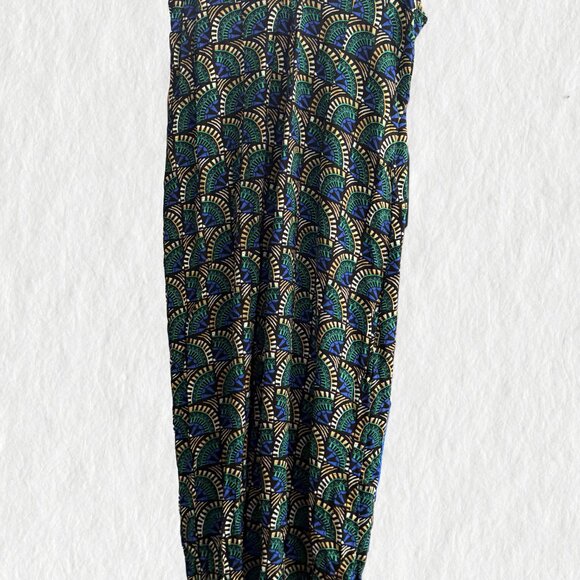 SILK & SOLT Dangerously in Love Jumpsuit – Peacock Womens XL Boho Festival - Picture 10 of 15